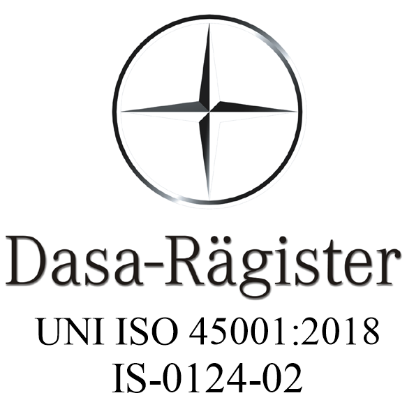 Sistema di gestione certificato ISO 45001 — Dasa-Rägister · IS-0124-02